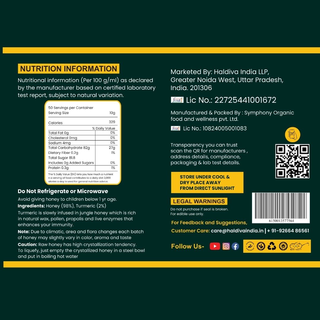 Haldiva Amrit Honey (Turmeric)
