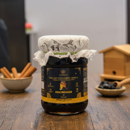 Shilajit Honey (Pure Honey with Shilajit and Cinnamon) | Haldiva India