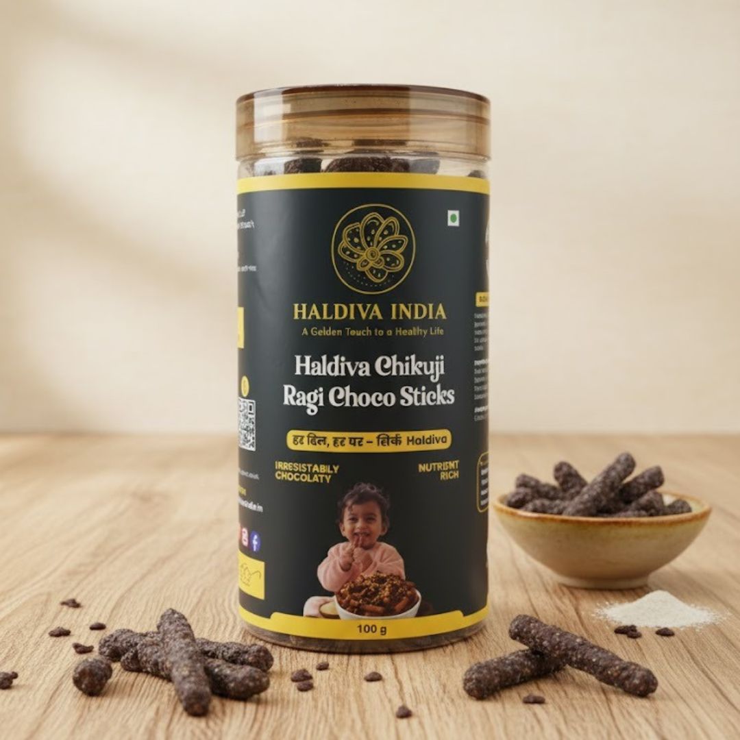 Haldiva Chikuji- Ragi Choco Sticks